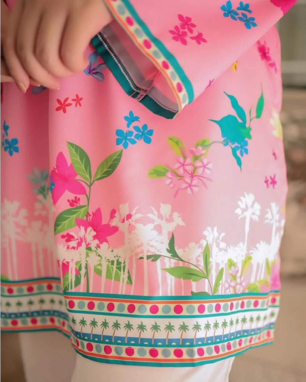 Pink Floral Digital Print